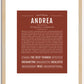 Andrea | Name Art Print