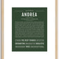 Andrea | Name Art Print