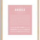 Andrea | Name Art Print