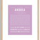 Andrea | Name Art Print