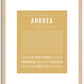 Andrea | Name Art Print