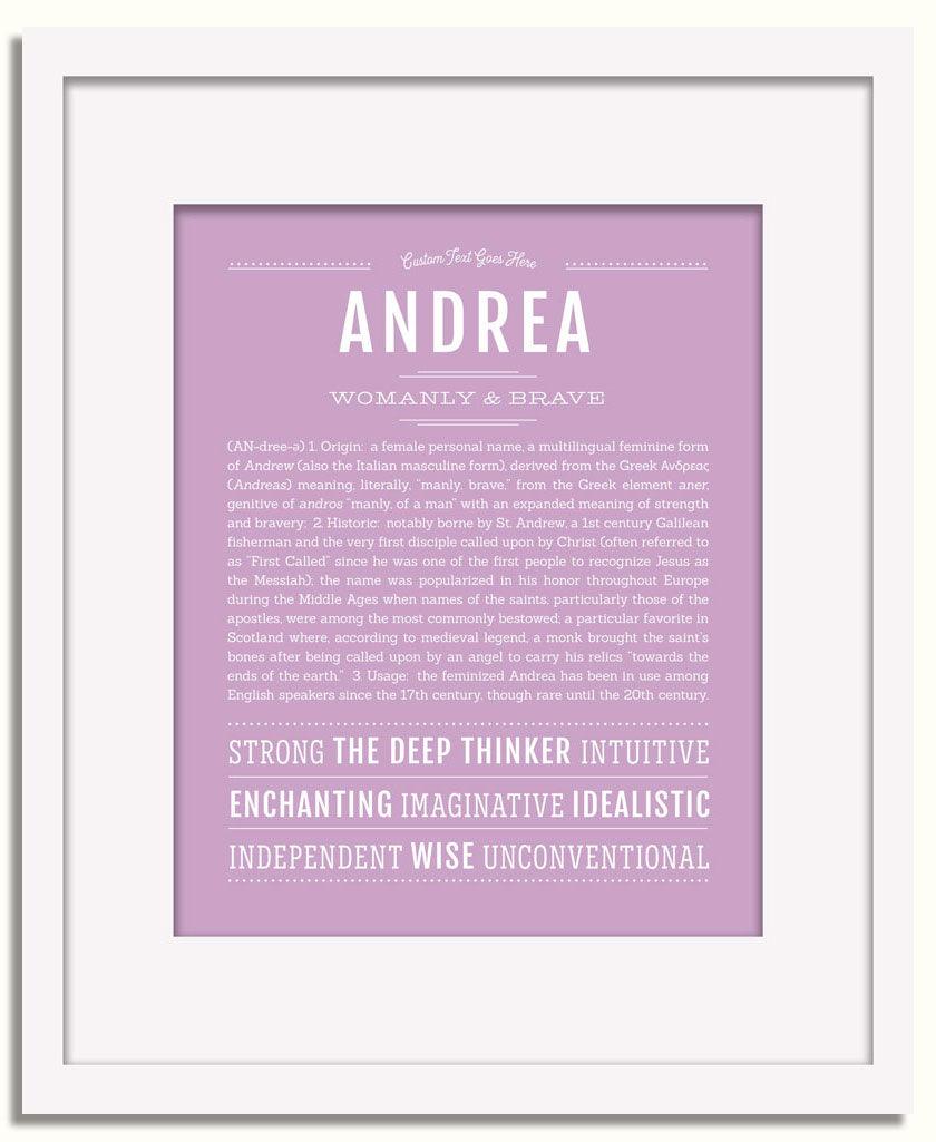 Frame Options | Lilac | White Frame, Matted