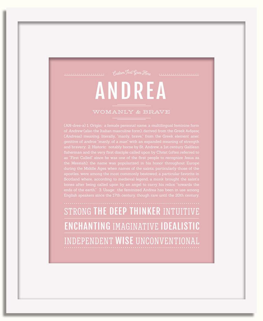 Frame Options | Dusty Rose | White Frame, Matted