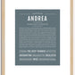 Andrea | Name Art Print