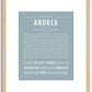 Andrea | Name Art Print