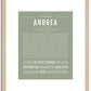 Andrea | Name Art Print