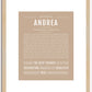 Andrea | Name Art Print