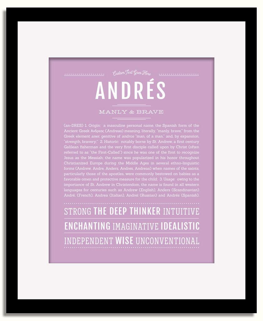 Frame Options | Lilac | Black Frame, Matted