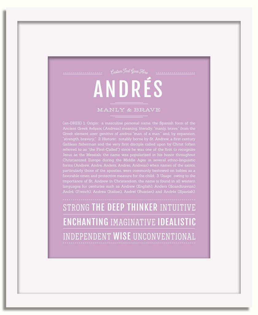 Frame Options | Lilac | White Frame, Matted