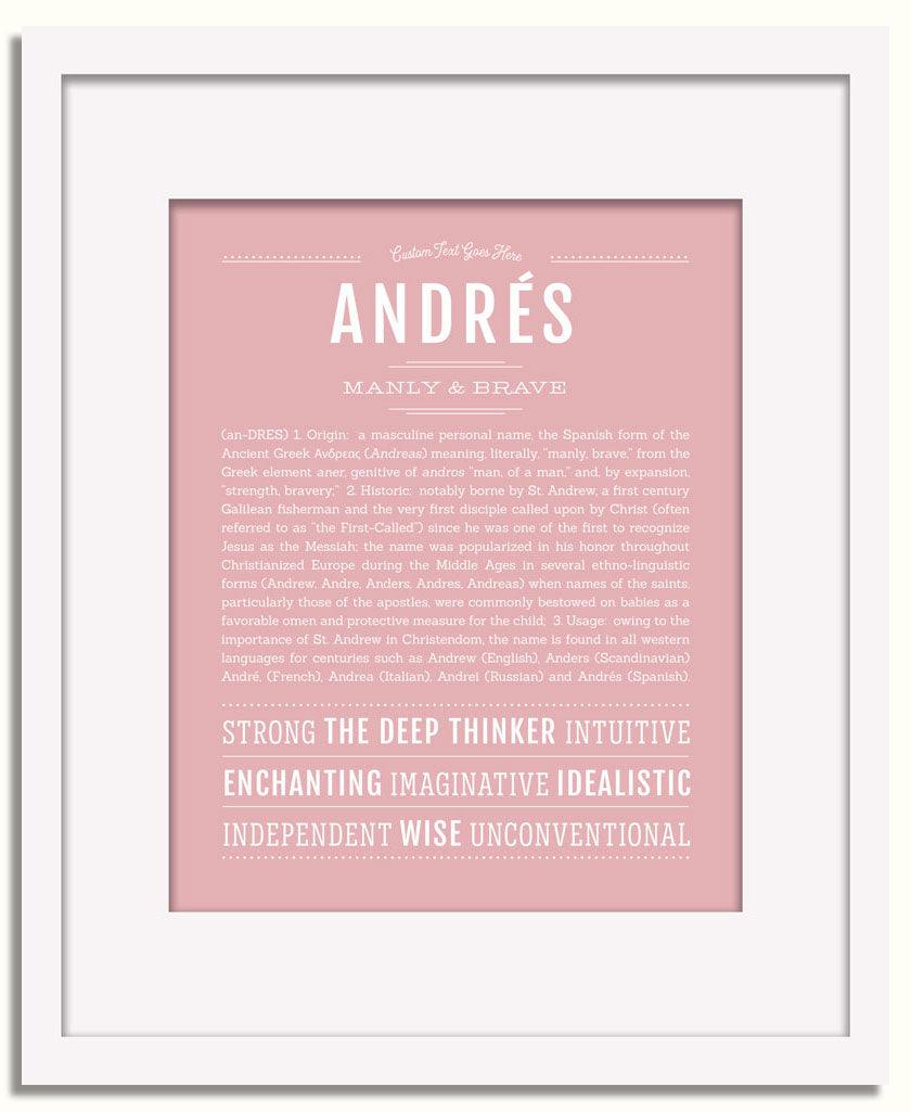 Frame Options | Dusty Rose | White Frame, Matted