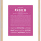 Andrew | Name Art Print