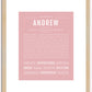 Andrew | Name Art Print