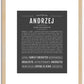 Andrzej | Name Art Print