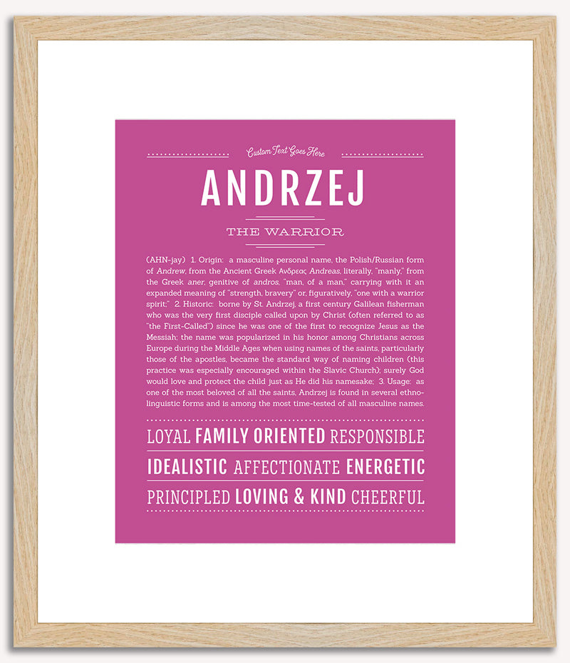 Andrzej | Name Art Print