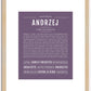 Andrzej | Name Art Print