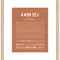 Andrzej | Name Art Print