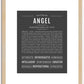 Angel (female) | Name Art Print