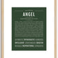 Angel (female) | Name Art Print