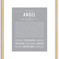 Angel (female) | Name Art Print