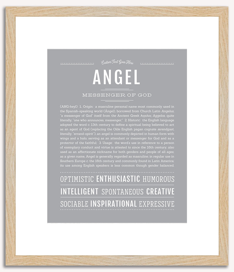 Angel (female) | Name Art Print