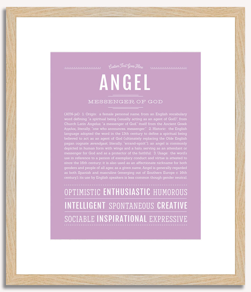 Angel (female) | Name Art Print