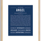 Angel (female) | Name Art Print