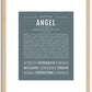 Angel (female) | Name Art Print