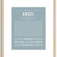 Angel (female) | Name Art Print