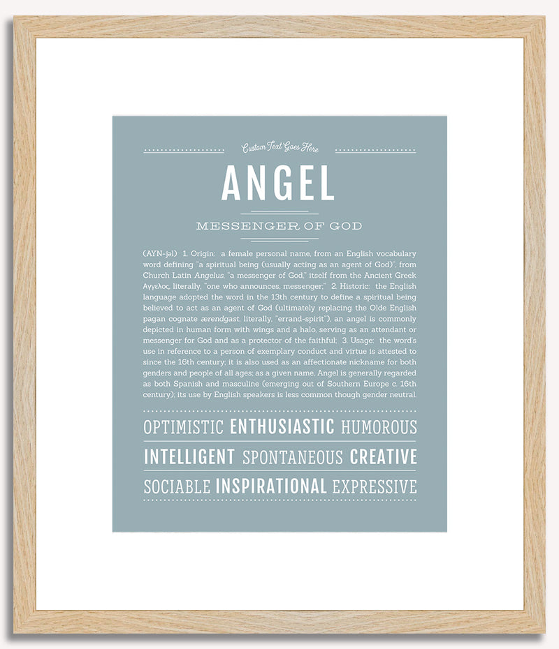 Angel (female) | Name Art Print