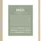 Angel (female) | Name Art Print