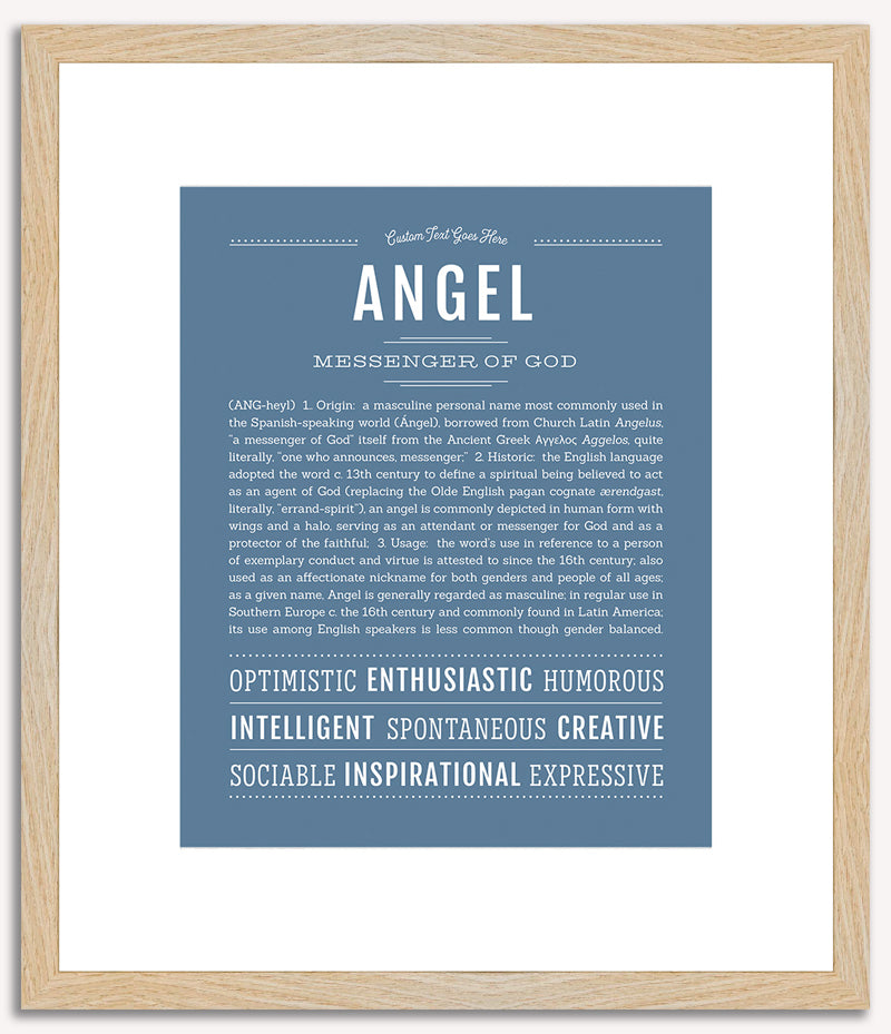 Angel (male) | Name Art Print