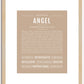 Angel (female) | Name Art Print