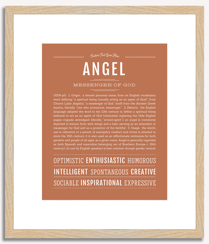 Angel (male) | Name Art Print