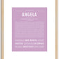 Angela | Name Art Print