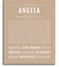 Angela | Name Art Print – Name Stories