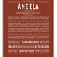 Angela | Name Art Print – Name Stories