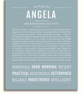 Angela | Name Art Print – Name Stories