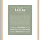 Angela | Name Art Print