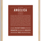 Angelica | Name Art Print