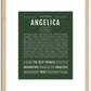 Angelica | Name Art Print