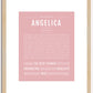 Angelica | Name Art Print