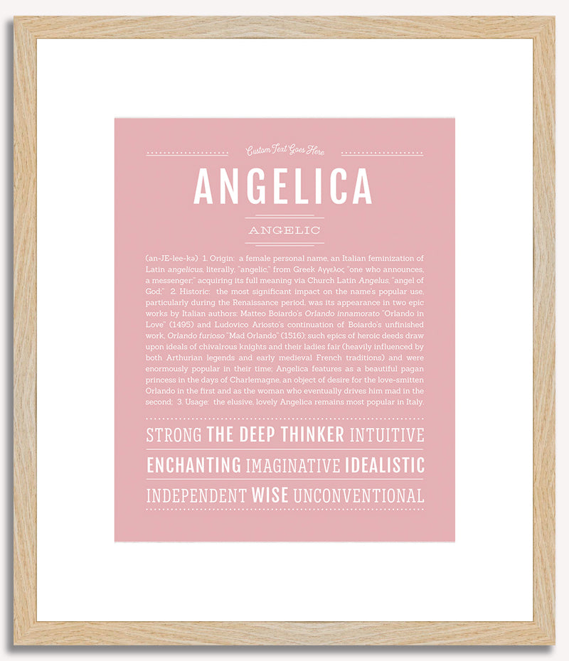 Angelica | Name Art Print