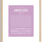 Angelica | Name Art Print