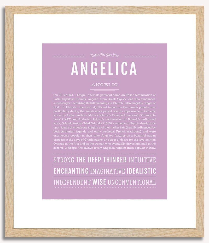 Angelica | Name Art Print