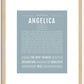 Angelica | Name Art Print