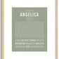 Angelica | Name Art Print