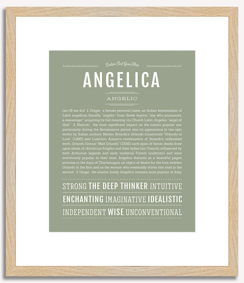 Angelica | Name Art Print