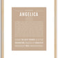 Angelica | Name Art Print