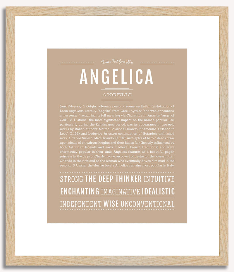 Angelica | Name Art Print