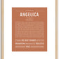 Angelica | Name Art Print